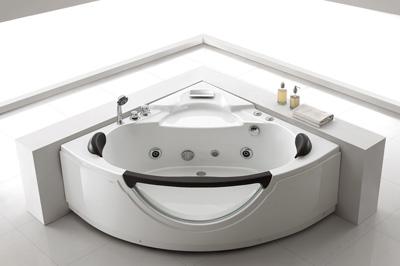 Glass front panel massage bathtub  FC-255